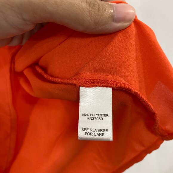 New Cato Top size 26W/28W Red Keyhole Short Sleeve Blouse Office Career - Picture 7 of 10